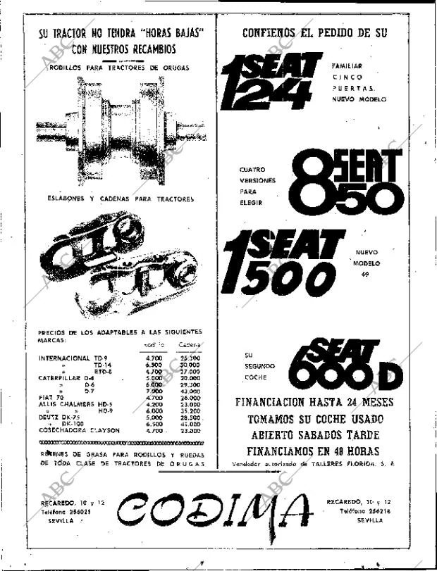 ABC SEVILLA 24-04-1969 página 14