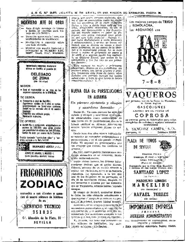 ABC SEVILLA 24-04-1969 página 36