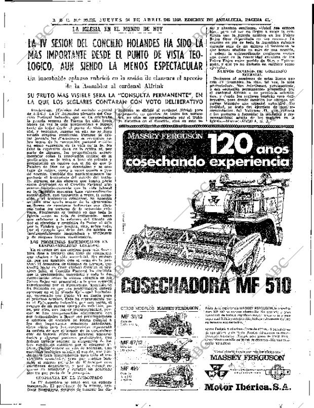 ABC SEVILLA 24-04-1969 página 41