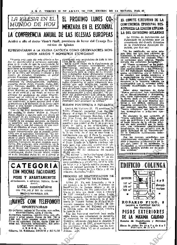 ABC MADRID 25-04-1969 página 69
