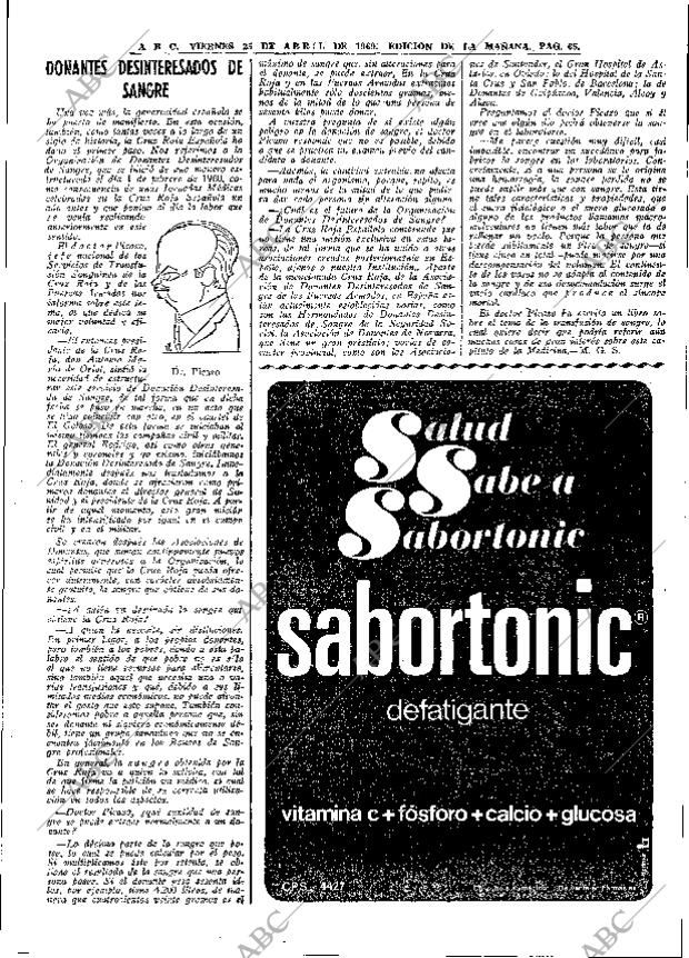 ABC MADRID 25-04-1969 página 91