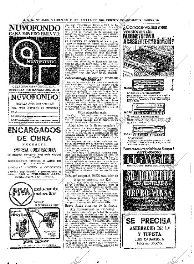 ABC SEVILLA 25-04-1969 página 114