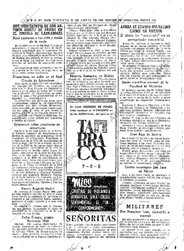 ABC SEVILLA 25-04-1969 página 119
