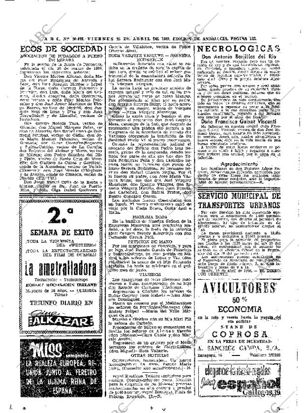 ABC SEVILLA 25-04-1969 página 122