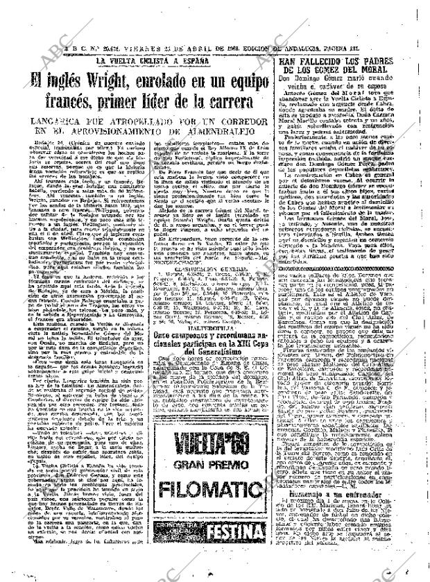 ABC SEVILLA 25-04-1969 página 131