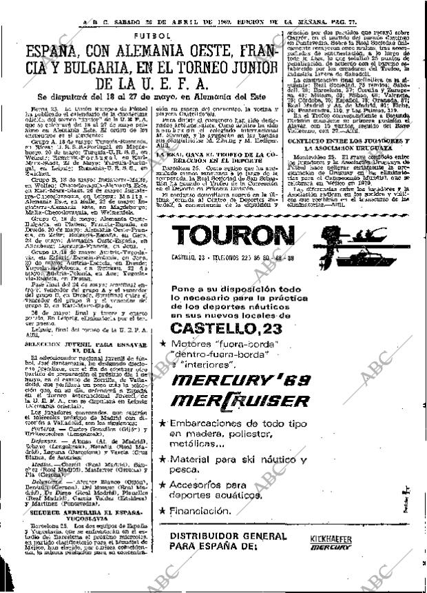 ABC MADRID 26-04-1969 página 103