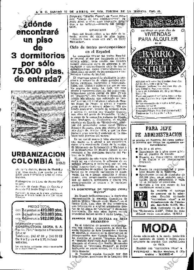 ABC MADRID 26-04-1969 página 114