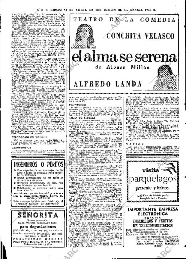 ABC MADRID 26-04-1969 página 117