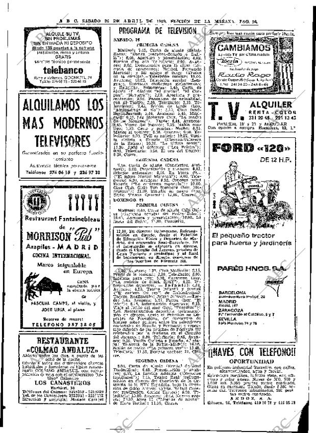 ABC MADRID 26-04-1969 página 122