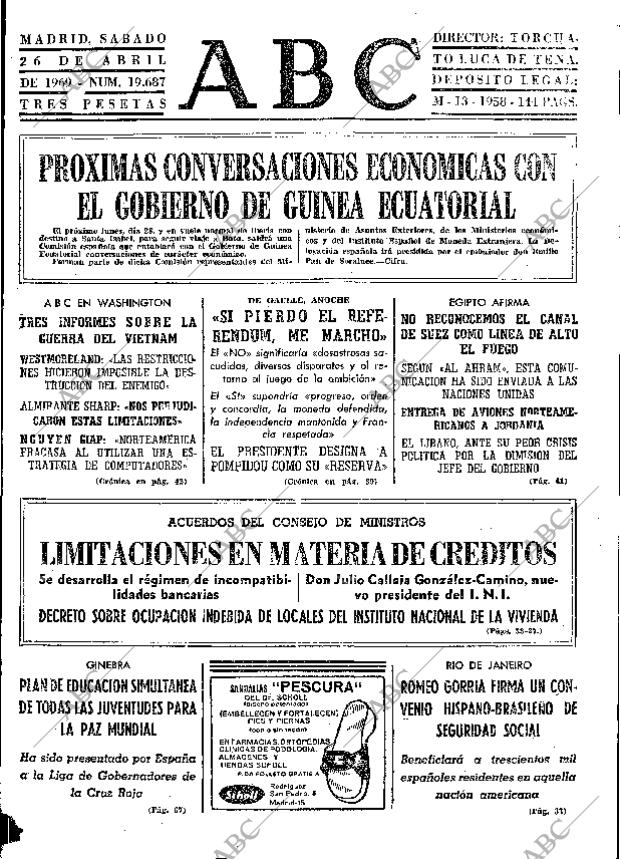 ABC MADRID 26-04-1969 página 55