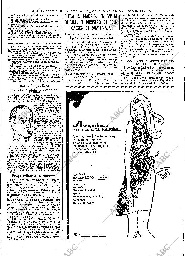 ABC MADRID 26-04-1969 página 63
