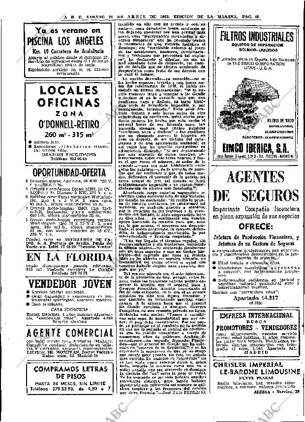 ABC MADRID 26-04-1969 página 66