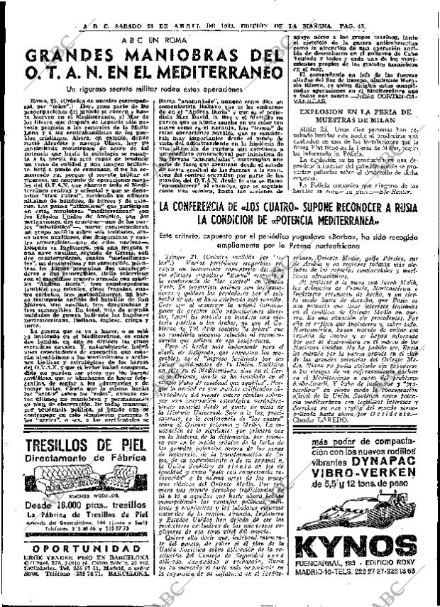 ABC MADRID 26-04-1969 página 69