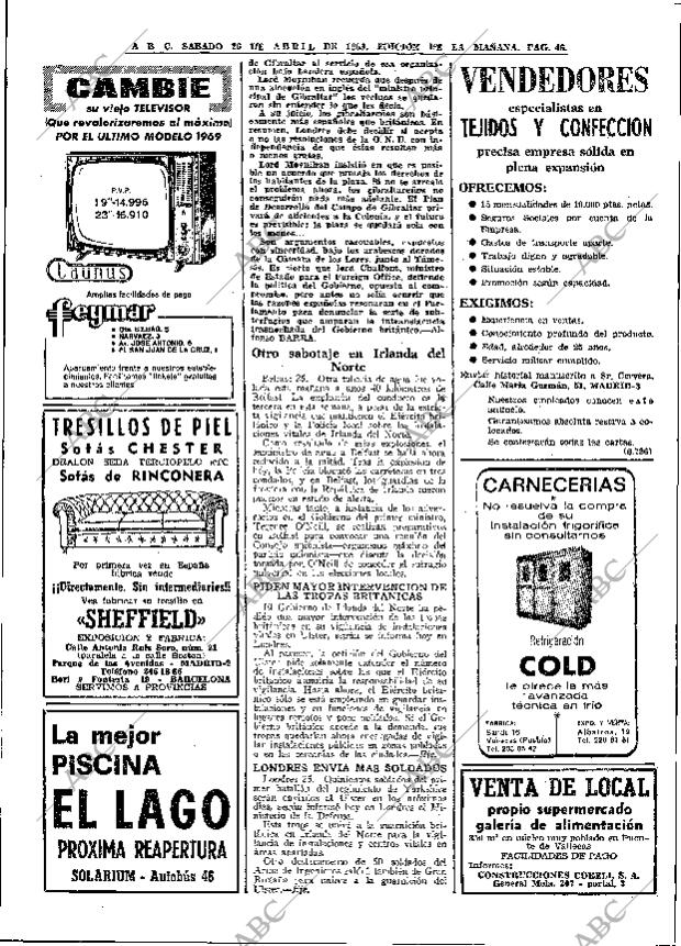 ABC MADRID 26-04-1969 página 72