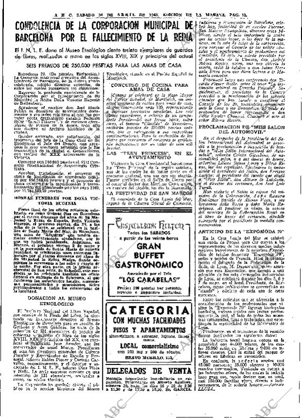 ABC MADRID 26-04-1969 página 77