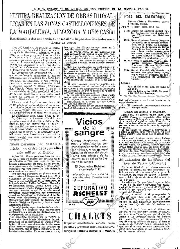 ABC MADRID 26-04-1969 página 81