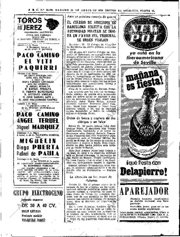ABC SEVILLA 26-04-1969 página 12