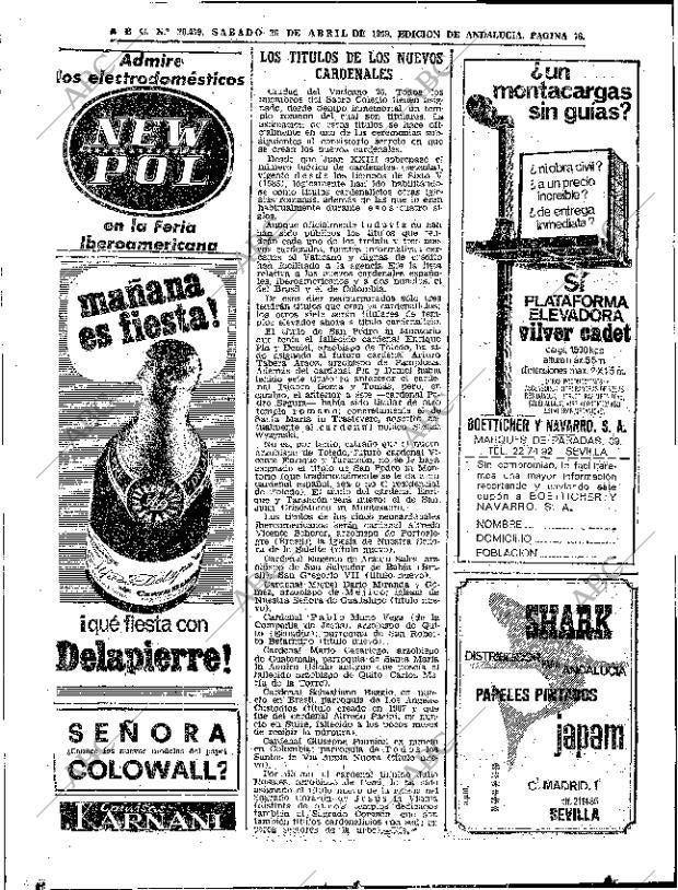 ABC SEVILLA 26-04-1969 página 14
