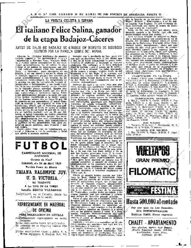 ABC SEVILLA 26-04-1969 página 33