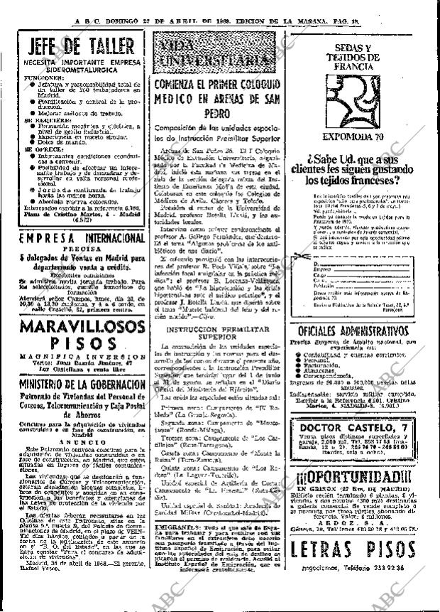 ABC MADRID 27-04-1969 página 28