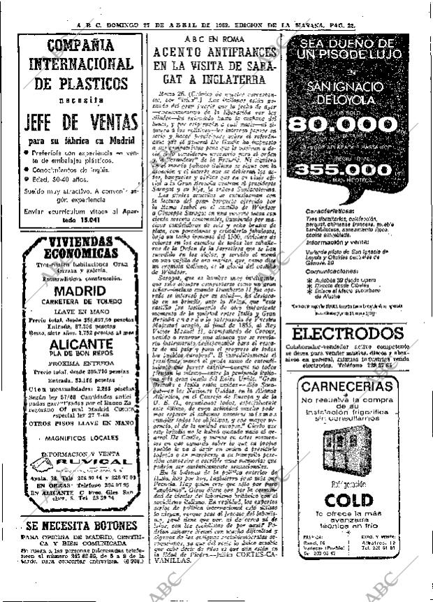 ABC MADRID 27-04-1969 página 32