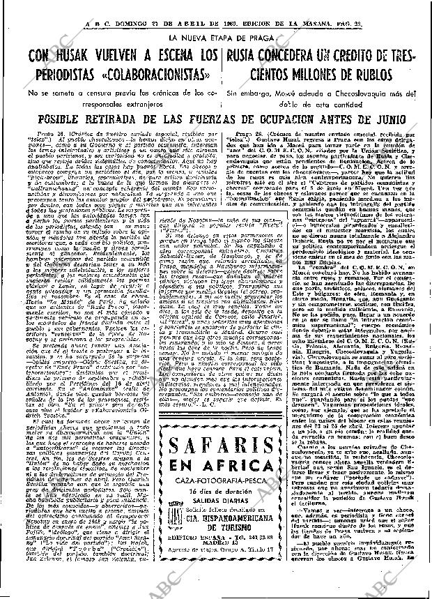ABC MADRID 27-04-1969 página 33