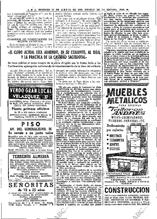 ABC MADRID 27-04-1969 página 40