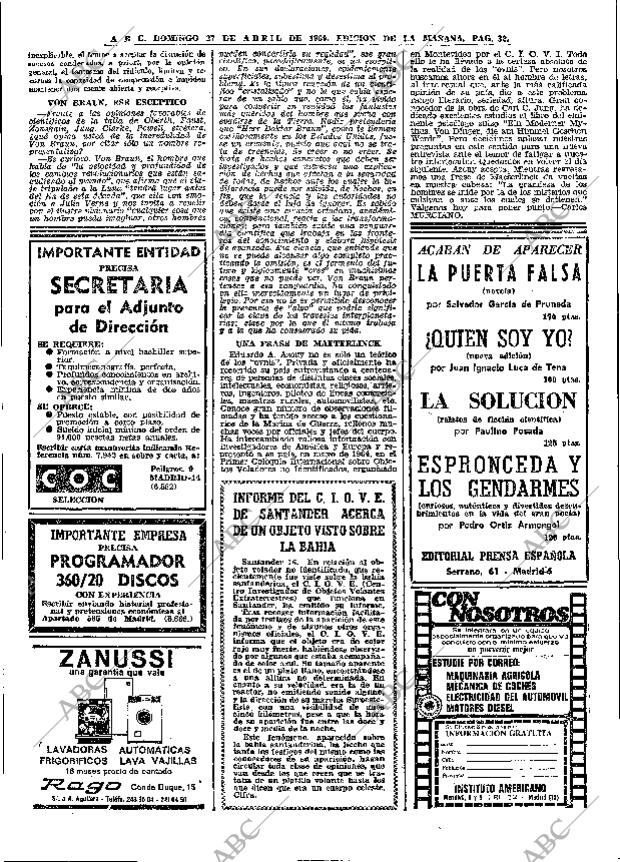 ABC MADRID 27-04-1969 página 42