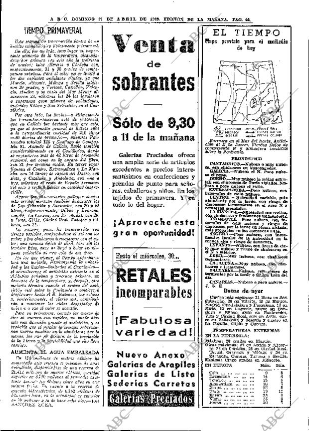 ABC MADRID 27-04-1969 página 50