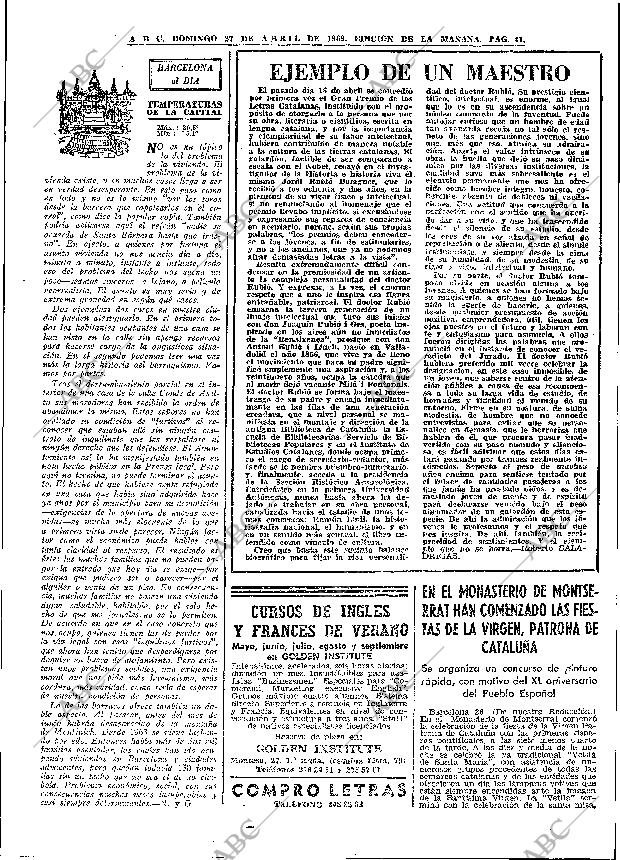 ABC MADRID 27-04-1969 página 51
