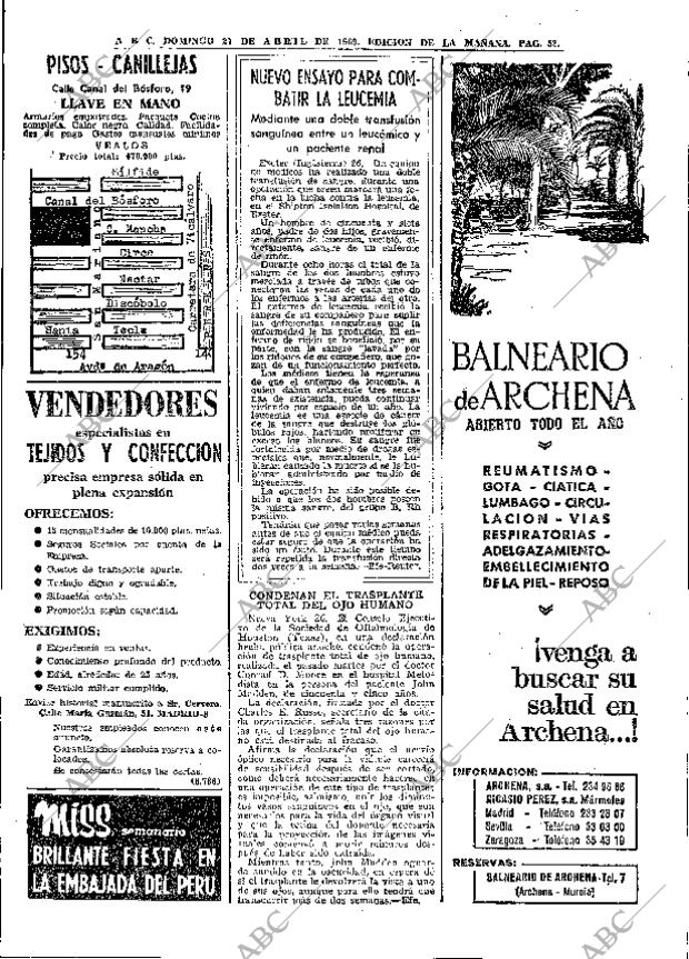 ABC MADRID 27-04-1969 página 62