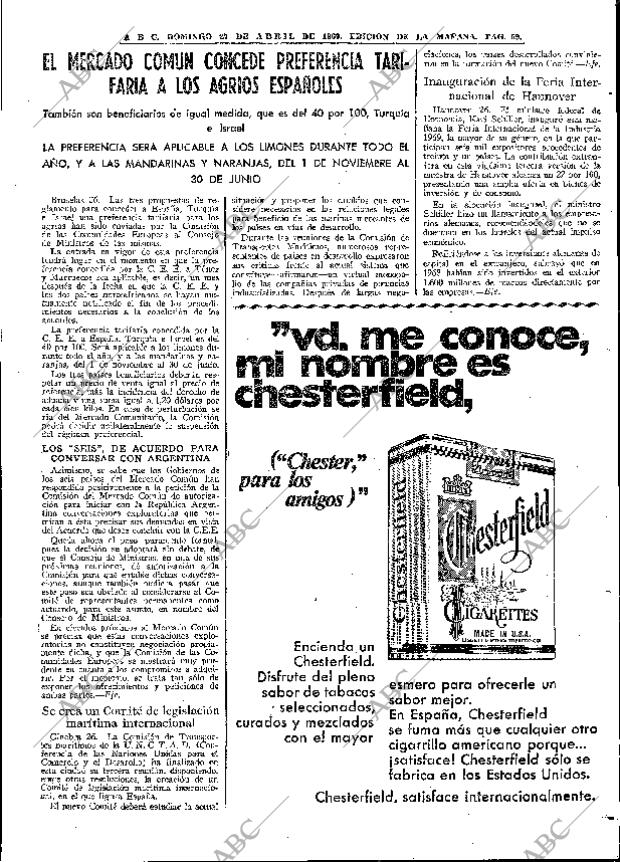 ABC MADRID 27-04-1969 página 69