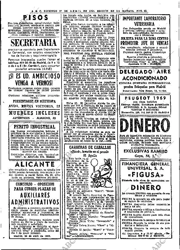 ABC MADRID 27-04-1969 página 72