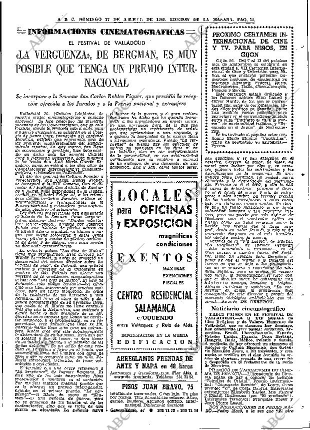 ABC MADRID 27-04-1969 página 81