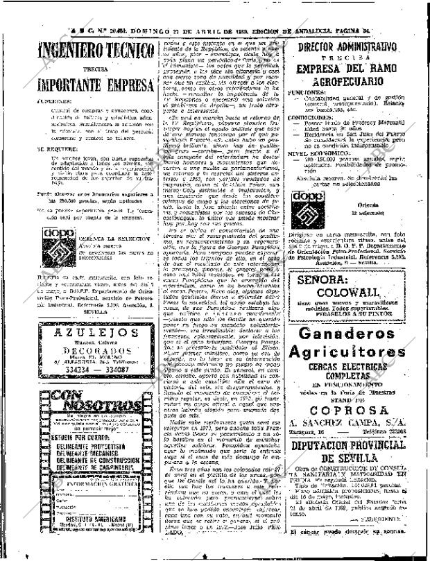 ABC SEVILLA 27-04-1969 página 34