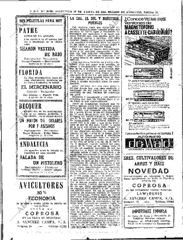 ABC SEVILLA 27-04-1969 página 52