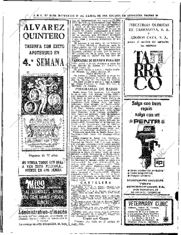 ABC SEVILLA 27-04-1969 página 56