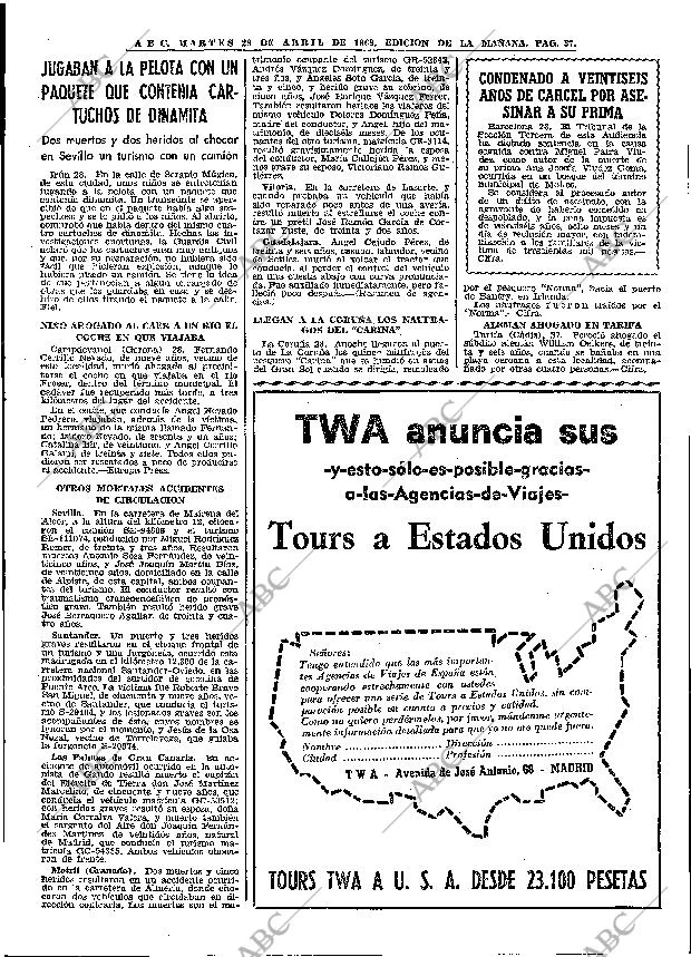 ABC MADRID 29-04-1969 página 49