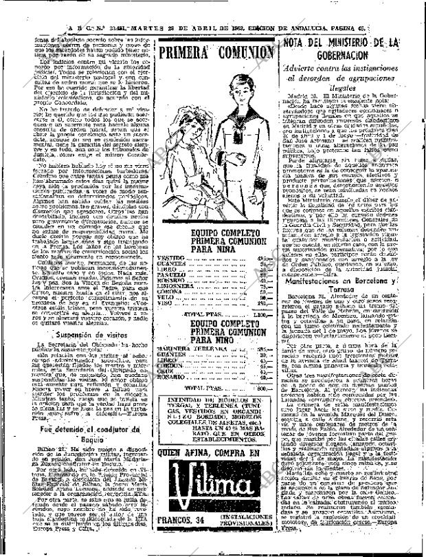 ABC SEVILLA 29-04-1969 página 46