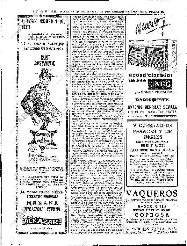 ABC SEVILLA 29-04-1969 página 50