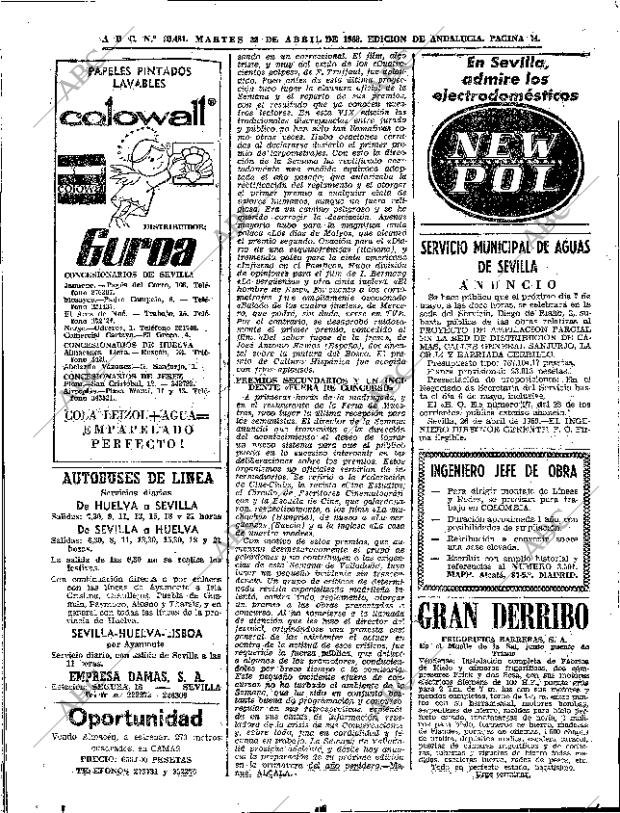 ABC SEVILLA 29-04-1969 página 74