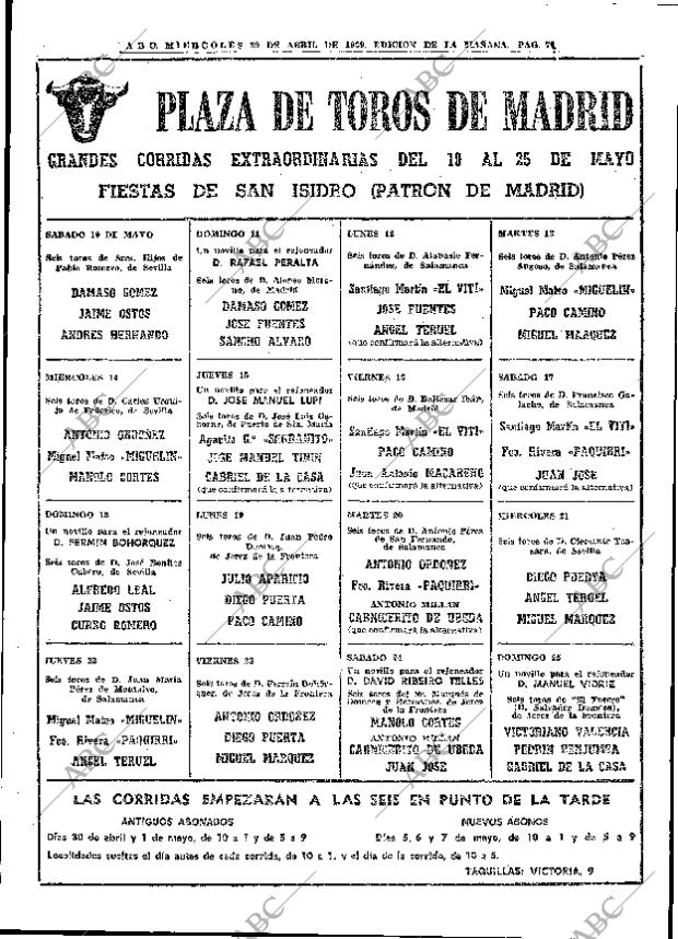 ABC MADRID 30-04-1969 página 102