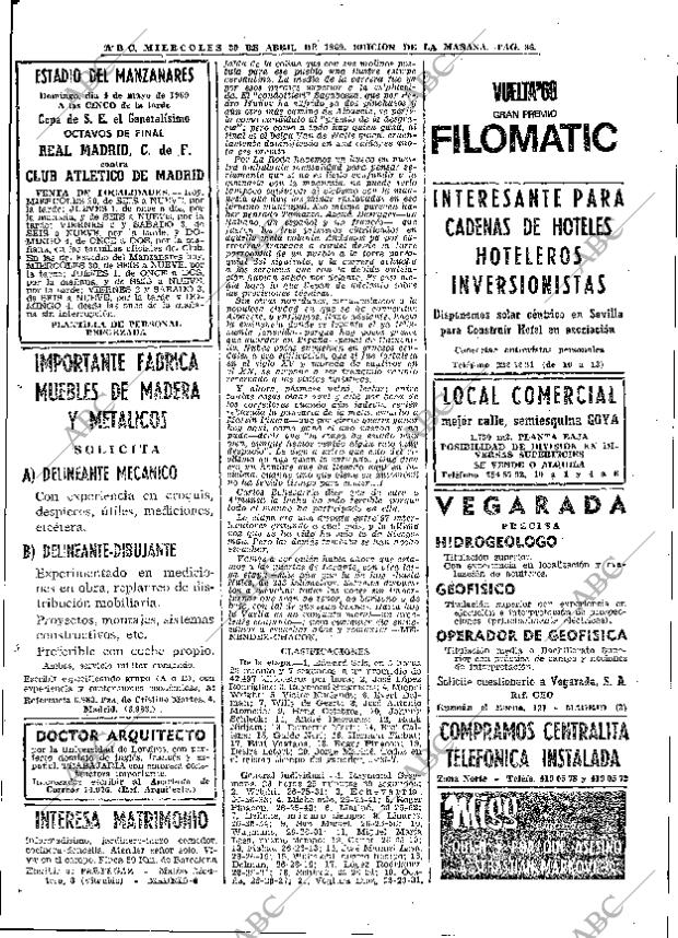 ABC MADRID 30-04-1969 página 116