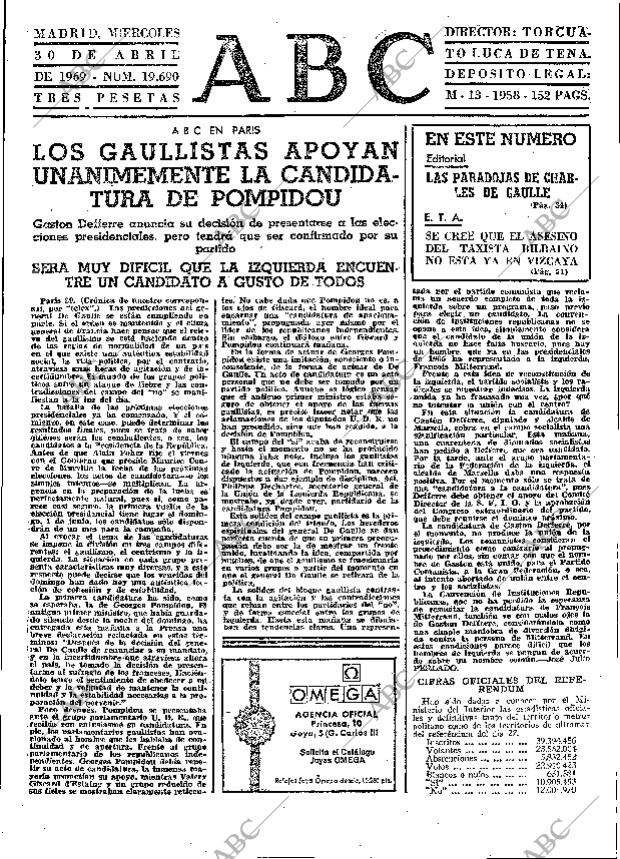 ABC MADRID 30-04-1969 página 63