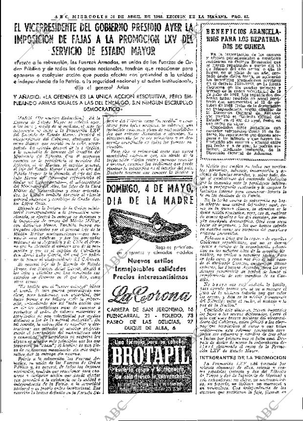 ABC MADRID 30-04-1969 página 73