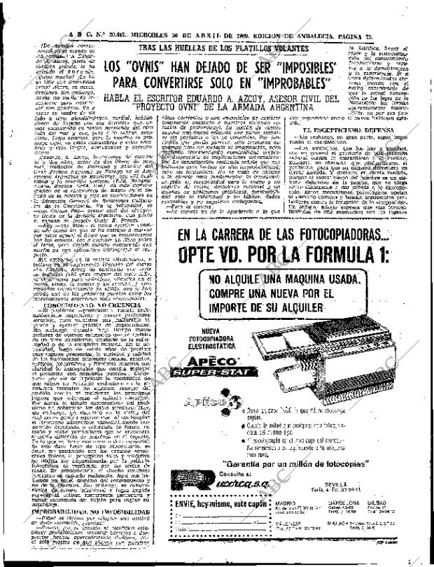 ABC SEVILLA 30-04-1969 página 75