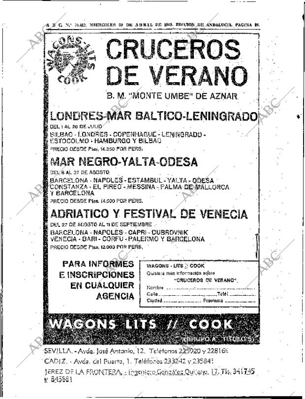 ABC SEVILLA 30-04-1969 página 94