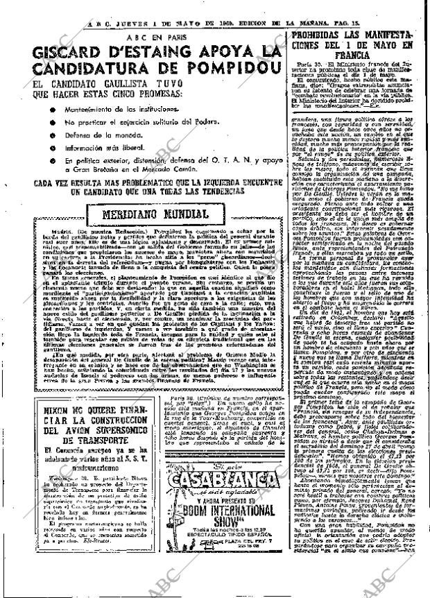 ABC MADRID 01-05-1969 página 25