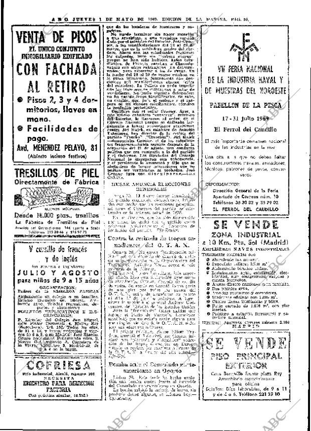 ABC MADRID 01-05-1969 página 30