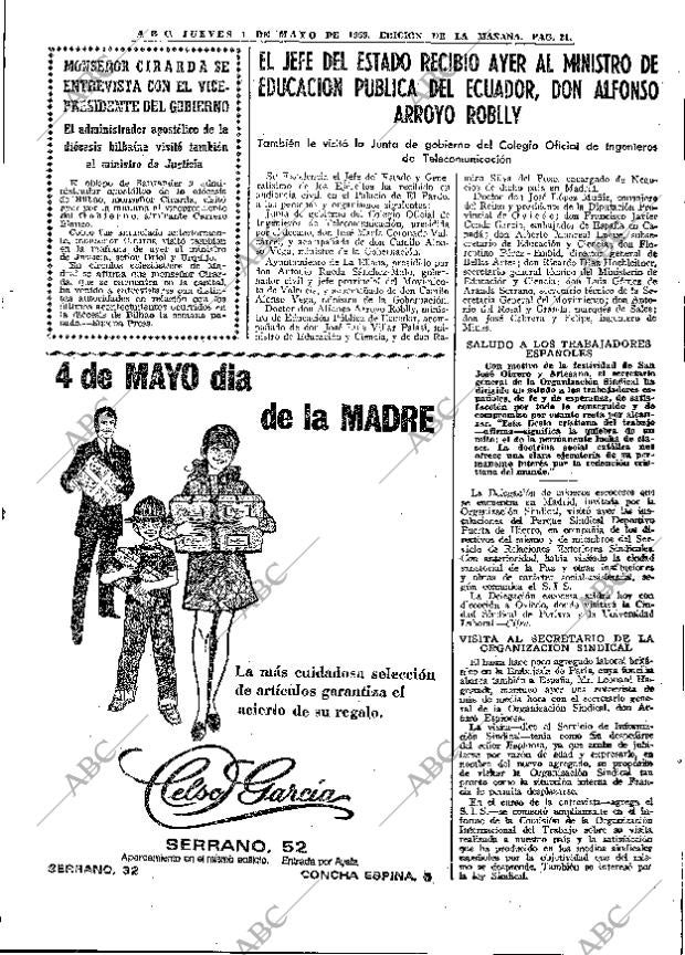 ABC MADRID 01-05-1969 página 31